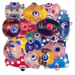 EVIL EYE LAMPWORK BEADS